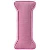 Generic Cuscino Decorativo A Forma Di Lettera In Velluto A Coste Rosa Cuscino Iniziale In Velluto 34 X 36 Cm, Morbido Cuscini In Peluche Per Soggiorno Camera Da Letto(I)