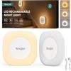 TANSOOL+ 2 Pezzi Luce Notturna Ricaricabile con Sensore Movimento | Luce Notturna Bambini con 3 Temperature Colore & Luminosità Regolabile per Cucina, Corridoio, Scale (Bianco & Quadrato)
