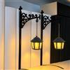 Generic Lanterna decorativa per libreria, mini lampada da libreria, lanterna da libreria, lanterna da appendere in miniatura per libreria, Halloween, vintage, patchwork, lettura, libri, luce notturna a LED