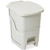 Dea Home Z441M008 Pattumiera Rattan Bin, 18 L, 28x35x40, Milk White
