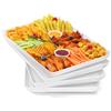 Lifewit Vassoio da Portata per Cucina, Piatti Decorativo da Tavolo, Alzatine di Plastica Rettangolare SIN BPA, Vassoi per Dolci, Frutta, Snack, Festa y Buffet accessori, Lotto di 4, 40.6x30.5cm
