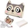 TZEKING Cuscino Memory Foam Bambini, Cuscino Schlummerkids Ergonomico con Federa Ipoallergenica, 45x27x6cm Cuscino Culla Traspirante e Lavabile per Ragazzi e Ragazze 3-10 Anni