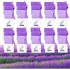 QIMMU 40 Pezzi Sacchetti per Lavanda Vuoti,Bustine di lavanda,Sacchett di Stoffa Da Riempire,Borsa a Rete Lavanda Con Coulisse per Lavandas, Spezie ed Erbe Aromatiche (40)