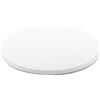 Decora, 0931379 Sottotorta Rigido Tondo, Colore Bianco, in Cartone a Doppia Parete ricoperta di Alluminio, Resistente e Robusto, Ideale per Presentare le Torte, ø 28 x h 1,2 cm