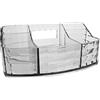 GEDY Glady, Porta Trucchi Trasparente, Dimensioni 7,5 x 18,5 x 10,5 cm e Peso 0,244 kg, Organizzatore Trucchi in Resina, Porta pennelli Trucco con Design R&S Gedy, 2 Anni di Garanzia