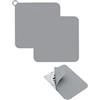 YEDPGUE 2 Pezzi Tappi in Silicone per Scarico Pavimento, 20×20 cm, Guarnizione in Gel di Silice, Deodorizzazione Efficace per Fognature, per Doccia, Lavandino, WC, Bagno, Cucina (Grigio)