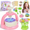 HERMORRYSS Kit di Fiori Creativo per Bambini, Il Laboratorio dei Fiori, DIY Kit Composizione Bouquet, Set Creativo per Mazzi di Fioris con Pressa, Regalo Giocattoli Creativo per Bambina 4+
