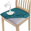 Granbest Elegante set di 4 coprisedili impermeabili per sedia da pranzo, per sala da pranzo, per banchetti, cucina, feste, hotel (set da 4, nero-verde)