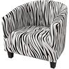 Highdi Copripoltrona Elasticizzato 1 Posto Chesterfield, Poltrona da Club Copridivano Stampati Universale Lavabile Rimovibile per Bar Soggiorno Camera da Letto Reception (A. Fashion Zebra)
