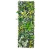 Generico Pannello murale verde artificiale 40 x 120 cm, parete di erba artificiale con fiori, tappeto di verde componibile per fondali di matrimoni, vetrine, pareti di casa e decorazioni per eventi (H)
