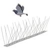 AURACASA Dissuasori per Piccioni Scaccia Piccioni da balcone, Strisce con Punte in Acciaio Inox -10pz x 25cm (2.5 MT)