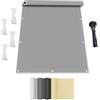 IUCUHE Tenda da Sole Impermeabile 1.5x2.5M Tenda parasole rettangolare,Telo Ombreggiante con Occhiellato Rettangolare,Panno Vele parasole per Esterni Pergola Piante Da Patio Serra Auto Piscina Grigio chiaro