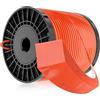Generico Filo Quadro Professionale per Decespugliatore e Tosaerba Universale, Diverse Misure Ø 3,3 mm o 4 mm, Filo In Nylon Alta Densità, Colore Arancio, Resistente per Uso Intensivo (Ø 3,3mm x 40 metri)