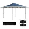 Outsunny Padiglione ~4x4m Impermeabile Invernale Pieghevole