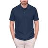 HRM Polo da Uomo Luxury I Premium Polo da Uomo, in 100% Cotone, Polo Basic Fino a 60 °C, Non stinge, Lavabile, Abbigliamento da Uomo di Alta qualità e sostenibile, Blu Navy, 4XL