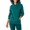 Amazon Essentials Felpa da Donna in Spugna Francese con Cappuccio, Verde Scuro, S