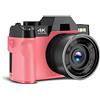 CCZRD Fotocamera digitale for fotografia e video for vlogging 4K 48MP con schermo ribaltabile a 180° Zoom 16X Cattura Facilmente Momenti Meravigliosi(No Card,Package 2)