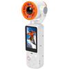 UPALDHOU Fotocamera Portatile, HD 1080P (WHITE) | Obiettivo Ruotabile, Ricarica Rapida Tipo C da 2000 MAh, Attacco per Treppiede da 1/4 di Pollice per Vlogging, Corpo in