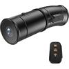 ZERBAY Dash Cam da moto Full HD 4K - montata sul casco, doppio obiettivo 2K 60/30fps, videoregistratore di guida, impermeabile IP67, registrazione in loop, EIS anti-shake, telecamera sportiva da bicicletta