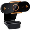 CALLARON Webcam con Microfono per Computer in Plastica, Base Regolabile e Alta Sensibilità, per Webinar e Conferenze, Compatibile con Notebook e Tv