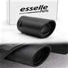 Esselle Parts Terminale Di Scarico Finalino Nero Opaco Per Fiat 500 Inox Ovale