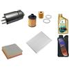 AOQ ORIGINAL QUALITY AOQ - KIT TAGLIANDO FILTRI COMPATIBILE CON FIAT GRANDE PUNTO 1.9 JTD 88KW, 96K DAL 2006 CON 4 LITRI OLIO 5W40