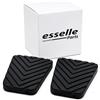 Esselle Parts Copripedali per Kia Sportage 3 Cambio Manuale, Set Pedaliera in Gomma Antiscivolo, Copri Pedali Freno e Frizione ad Incastro Plug & Play, Resistenti all'Usura, Nero