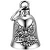 MOCY BELL - Moto campana EAGLE Ride to Live Guardian Gremlin Mocy Bell Acciaio inox Argento