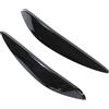Juroupi 2 Pezzi Faro Sopracciglio Sinistra Destra ABS Ricambio per Smart 453 Fortwo Forfour 2015-2020 (Nero Brillante)
