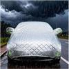 Generic Telo Copriauto Antigrandine Mezza Copertura Per Renault Clio 5 2019-2024, Copri Auto Impermeabile Felpato, Protezione Tetto e Parabrezza, Telo Copri Auto Esterni Anti Neve e Sole-h815v