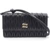Miu Miu Borsa a mano a tracolla Miu Miu Materasse 5MT025AFPPF0002 pelle nera usata donna