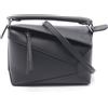 LOEWE Puzzle Edge Mini borsa a tracolla a mano A510P88X491100 in pelle nera