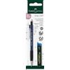 FABER-CASTELL - Portamine GRIP 1347 0,7 mm con 12 mine | Non è possibile scegliere il colore - con Grip-Zone, gomma integrata e mina anti-rottura, durezza B