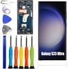 ERYNK Display TFT per Samsung Galaxy S23 Ultra SM-S918B/DS, SM-S918U [nero con cornice] [nessuna funzione di impronte digitali] [6,8 pollici] display LCD touch screen digitizer con set di attrezzi