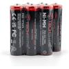 TechSide Batteria Ricaricabile AA Stilo, 1800 mAh, 1,2 V, Confezione da 6 Pezzi, Pre-caricate, Pronte all'Uso ricaricabili fino a 1000 volte, precaricate