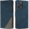 SONWO Cover per Xiaomi Redmi Note 12 PRO Plus 5G Custodia, Flip Caso in PU Pelle Case Cover Premium Portafoglio Custodia per Xiaomi Redmi Note 12 PRO Plus 5G, Supporto Stand, Slot per Schede, Blu