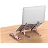 SYXLS Supporto per Computer Portatile, Regolabile Supporto per Tablet, Supporto Ergonomico e Pieghevole, Ventilato Porta Notebook Pieghevole, Per 10-15,6 Laptops