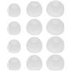 MALSSE 6 paia di gommini di ricambio per cuffie in-ear, in morbido silicone, con connettori da 4,5 mm, tappi in silicone