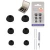 daunke 3 paia di tappi auricolari in silicone per Anker Soundcore P30i di ricambio, 3 diverse misure (S/M/L), morbidi e confortevoli, per cuffie in-ear, nero