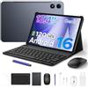 Luzglo P13 Pro Tablet 13 Pollici, IPS 2.4K, 120Hz,T7280 Octa-Core, 48GB+256GB(TF 2TB), 12000mAh/18W, 16MP+8MP, 4G LTE, Gemini AI Tablet android 16, Face ID/WiFi5/GPS/FM/con Tablets Tastiera e Penna, Grigio