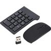 Culnflun Pad di numeri wireless con mouse, tastiera numerica da 2,4 GHz per laptop, contabilità plug e play ed Excel, combo mouse mini mouse Mini tastiera da tastiera finanziaria portatile