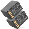 subtel 2x Batteria compatibile con JVC EX-Z2000, GR-D720, GR-D721, BN-VF808 | 2250mAh, 7.4V, Ioni di Litio per JVC GR-D725, GR-D726, GS-TD1, GY-HM100, GY-HM150E, GZ-HD10, GZ-HD3, BN-VF808U, BN-VF815