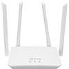 Vikye Router 4G LTE con Slot per Scheda SIM, Modem 4G LTE 300 Mbps con 4 Antenne Ad Alto Guadagno, Router Wireless 4G Sbloccato, Supporto per 20 Utenti (per Europa Asia) (Spina Europea