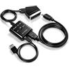YAMIQUI Adattatore Scart HDMI, Convertitore SCART HDMI HD 720P/1080P
