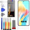 ERYNK Display LCD per Oppo A58 4G [con impronte digitali] [6,72 pollici] Black LCD Display Touch Screen Digitizer con set di attrezzi
