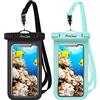 ProCase [2 Pezzi Custodia Impermeabile Smartphone[30M/IPX8], Cover Subacquea per iPhone 17/16/15/14/13/12/11 Air Pro Max Mini XR XS SE, Galaxy A25/A54/A15/S23/S24, Xiaomi Redmi, Huawei Fino a 7,0