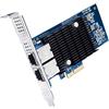 ipolex 10GbE PCIE Scheda di Rete X550-T2 - ELX550AT2 Chip, 10 Gigabit Converged Scheda Rete Ethernet PCI Express X4 LAN Adattatore, Dual RJ45 Ports (NIC) per Windows Server, Linux, VMware ESX