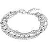 LOTUS STYLE LS2339-2/1 Urban Woman Bracelet en acier inoxydable 316L 200 mm pour femme, Acier inoxydable, Sans pierre