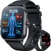 idomars Orologio Smartwatch Uomo Cardiofrequenzimetro Salute: 1.39 Intelligenti Orologi con Bluetooth ECG HRV SpO2 Sonno Pressione Sanguigna Modalità Sportive Fitness Watch Compatibile Android e iOS (Nero)