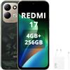XIAOMI REDMI 17,Smartphone 4G+256GB,Helio G91-Ultra processore,display da 6,9 120Hz,Batteria da 7500mAh,Doppia fotocamera posteriore 50MP,Verde,Con caricatore da 67W